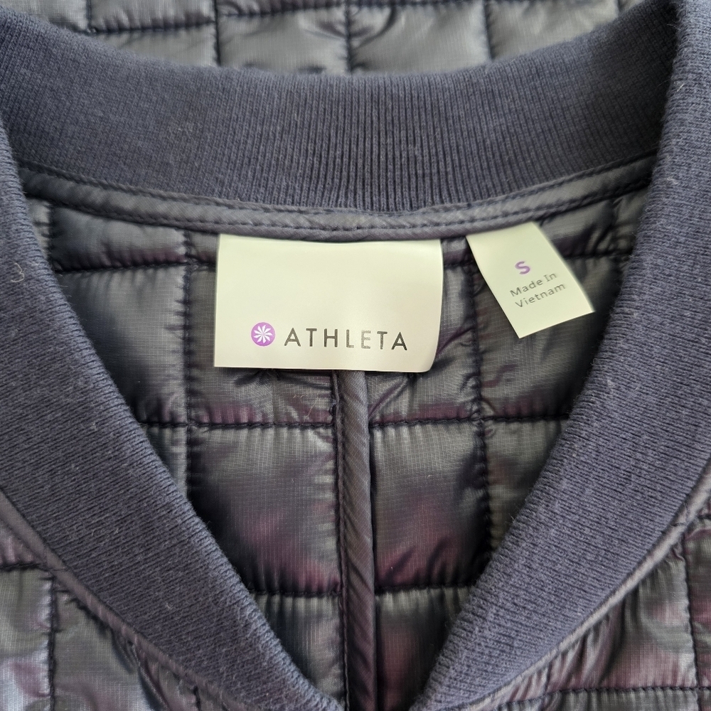 Athleta Grandview Primaloft Long Quilted Jacket Navy Size Small - Picture 8 of 11